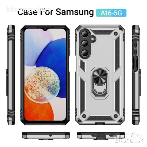 Samsung Galaxy A16 5G / A16 4G Удароустойчив Ring Holder2 TPU + PC Калъф и Протектор, снимка 5 - Калъфи, кейсове - 52238071