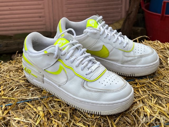 Nike Air Force 1 Shadow White Lemon — номер 42, снимка 2 - Маратонки - 38038434