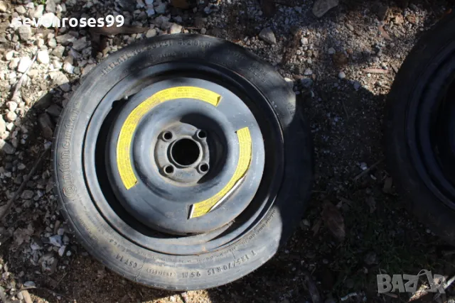 Резервна гума патерица Continental VW SEAT Scoda 4X100 ET40 3.1/2 J  125/70/15 # 535601025A