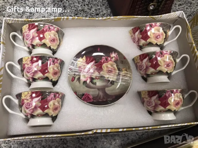 Порцеланов сервиз за капучино или чай, снимка 1