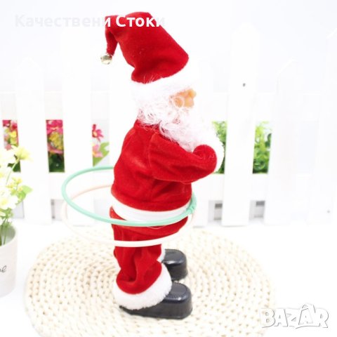 🎅 Музикален Дядо Коледа въртящ обръчи, снимка 7 - Музикални играчки - 42975437