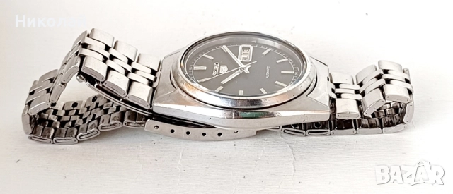 Seiko 5 Сейко 5 - самонавиващ се часовник, запазен, снимка 8 - Мъжки - 52397867