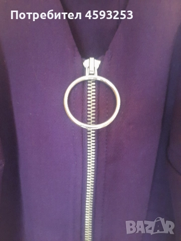 Дамска лилава рокля - размер XXS, снимка 7 - Рокли - 52830731