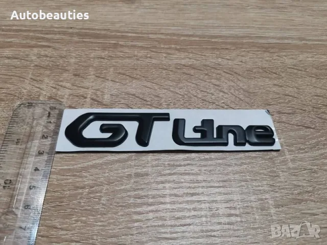 черна емблема Peugeot GT Line Пежо ГТ лайн, снимка 3 - Аксесоари и консумативи - 49658817