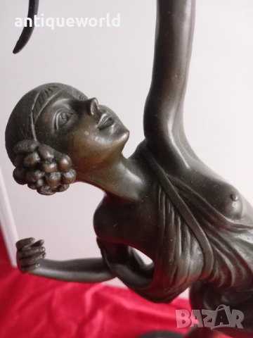 Pierre Le Faguays,Бронзова Скулптура, Богиня Диана, снимка 2 - Антикварни и старинни предмети - 53129260