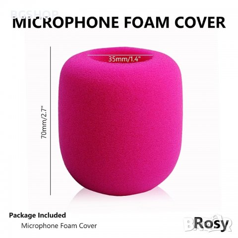 Ветробран за Микрофон / Sponge / - Розов неон, снимка 2 - Други - 38153165