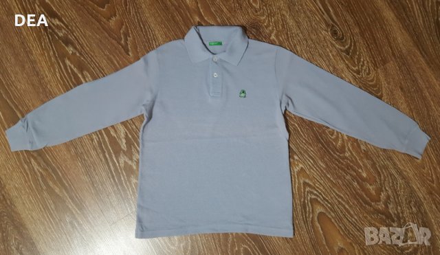 Светло синя блуза Benetton 128см-10лв.НАМАЛЕНИЕ, снимка 1