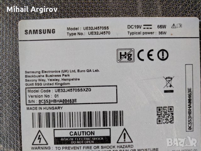 SAMSUNG UE 32J4570SS-BN41-02360B, снимка 2 - Части и Платки - 26528216