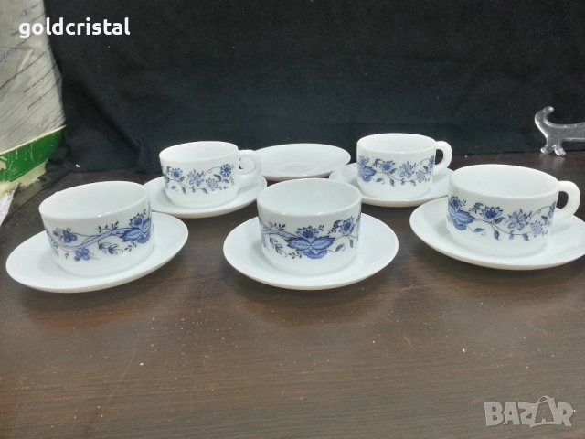 френски аркопал чаши за кафе , снимка 5 - Антикварни и старинни предмети - 52542407