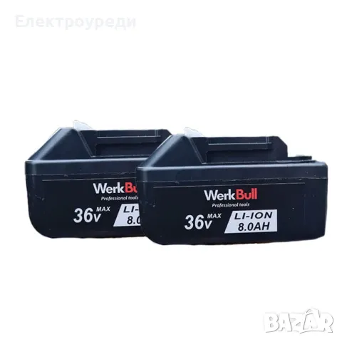 Немски Безчетков Акумулаторен Ударен Гайковерт – Винтоверт 36V 8Ah 850 N/m + подарък 3 бр. вложки и , снимка 2 - Винтоверти - 49194974