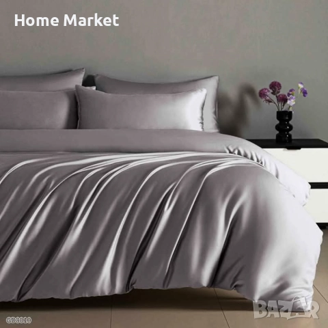 Луксозен комплект от висококачествен памучен сатен Комплектът е от 4 части , снимка 5 - Спално бельо - 51633794