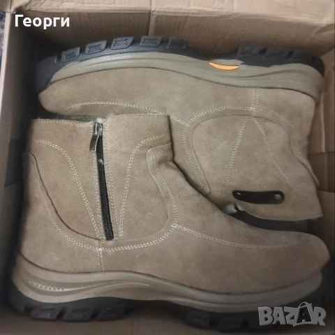 Зимни топли боти, естествена кожа, снимка 2 - Мъжки боти - 52006289