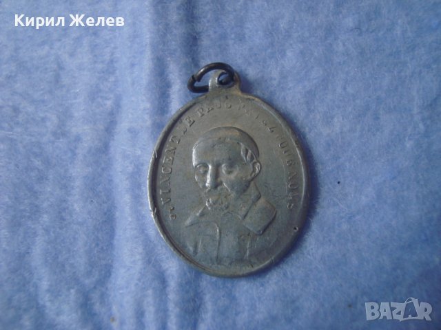 СТАРА РЯДКА ПОСРЕБРЕНА КАТОЛИЧЕСКА ИКОНКА - ВАТИКАН 27482, снимка 4 - Антикварни и старинни предмети - 36902185