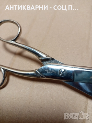 Стара Немска Кожарска Ножица STAHL GESCHMIEDET. , снимка 6 - Антикварни и старинни предмети - 52794857