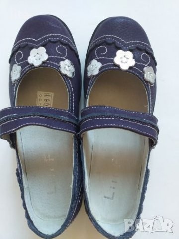 Кожени обувки за момиче (виолетови) Размер 37, снимка 2 - Детски обувки - 32741653