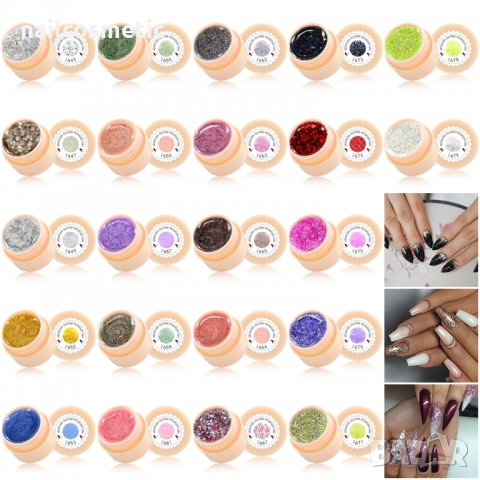 CANNI UV&LED ГЕЛ ЛАК BROKEN GOLD СЕРИЯ - 16 МЛ , снимка 8 - Продукти за маникюр - 32817004