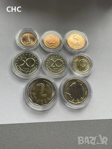 Нови монети 1, 2 и 5 стотинки 2000 година, 10,20, 50 ст. 1999 г., 1 и 2 лева 2002 и 2005 г., снимка 4 - Нумизматика и бонистика - 53053427
