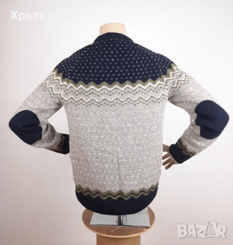 Fjallraven Ovik - Оригинален мъжки пуловер от вълна размер M, снимка 5 - Пуловери - 52829612