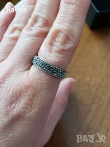 Folli Follie халка от стомана с камъни, снимка 2 - Пръстени - 47359335