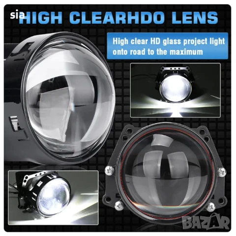 Лупи за фар Bi LED XT-4 - 55W - 2бр, снимка 2 - Аксесоари и консумативи - 45417488