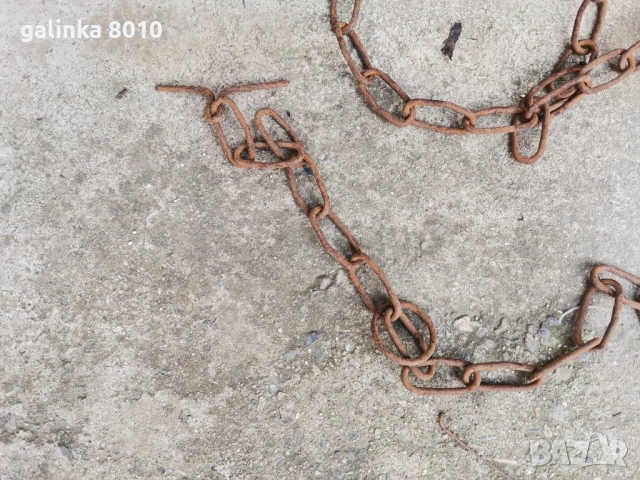 Стар синджир, снимка 3 - Антикварни и старинни предмети - 52836246