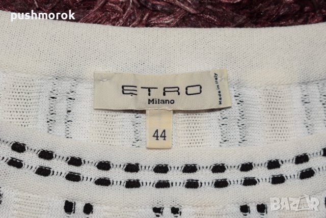 ETRO Milano Cotton / Viscose Knit Top Blouse 44 / #00178 / , снимка 4 - Блузи с дълъг ръкав и пуловери - 38193025