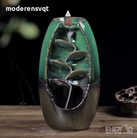 КЕРАМИЧНА АРОМАТИЗИРАНА КАМИНА, ОБРАТЕН ВОДОПАД, снимка 3 - Декорация за дома - 43120591