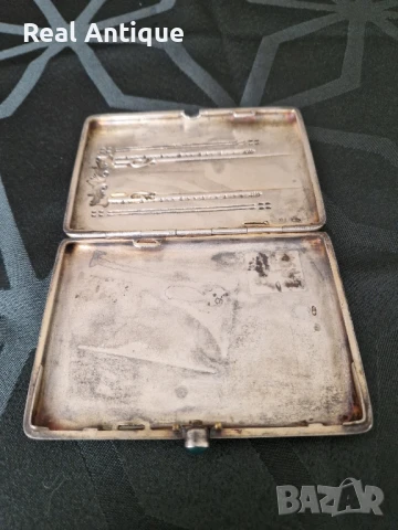 Страхотна антикварна колекционерска руска сребърна табакера 84, снимка 9 - Антикварни и старинни предмети - 50446618