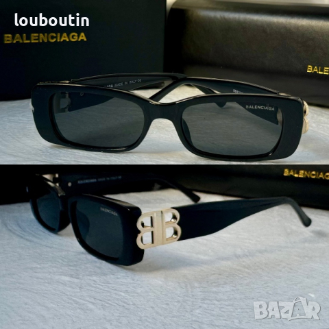 Balenciaga правоъгълни дамски слънчеви очила 1:1 с лого, снимка 1 - Слънчеви и диоптрични очила - 44865156