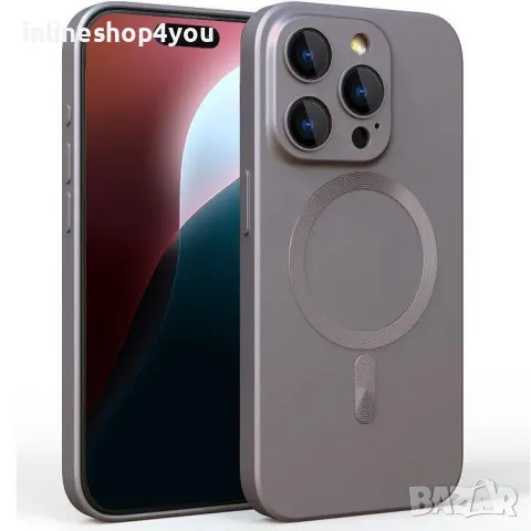 Матов Силиконов MAGSAFE Кейс за Apple iPhone 16 Pro /  Max със защита на камерите