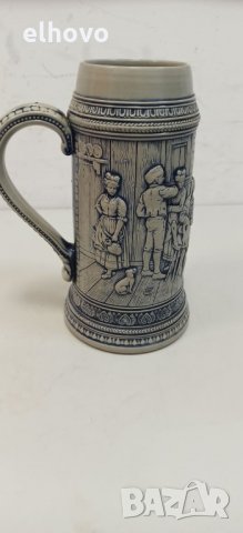 Немска керамична халба голяма, снимка 4 - Антикварни и старинни предмети - 32715825