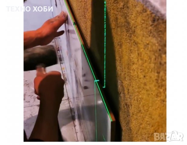 Лазерен нивелир с 2 батерии 16 линии зелен самоневилиращ пълен комплект водоустойчив, снимка 14 - Измервателни инструменти - 37568056