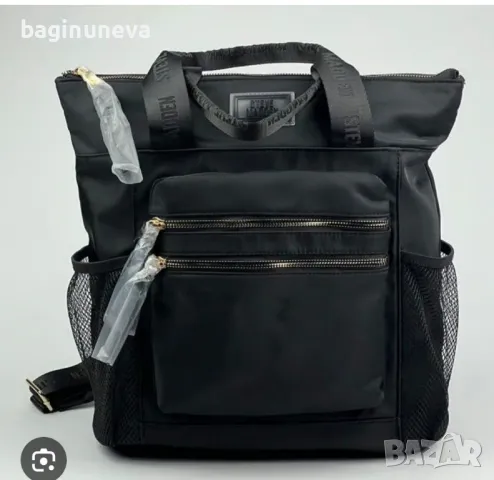 Нова дамска черна чанта Steve Madden, снимка 2 - Чанти - 50111332