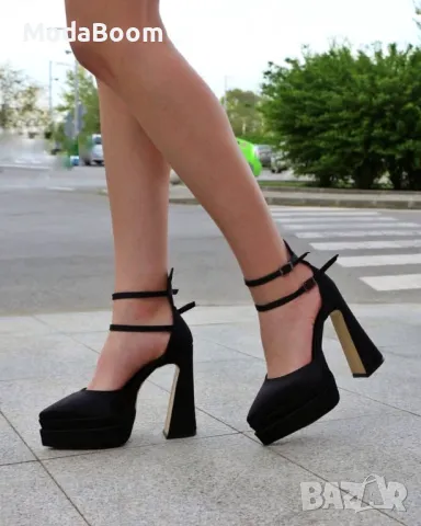 Сандали на ток - Сатен