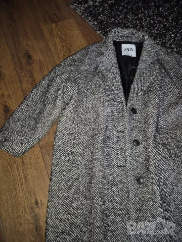 Zara палто L размер, снимка 5 - Палта, манта - 48431345