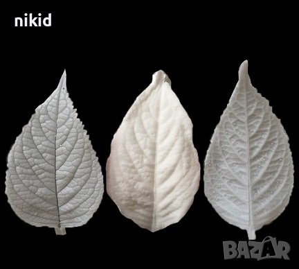 2 листо лист листа роза коприва силиконов молд вейнър фондан декор торта