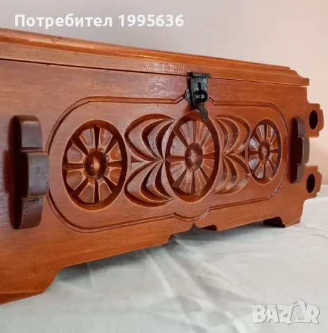 Дърворезба- битова ракла , снимка 5 - Други - 48631945