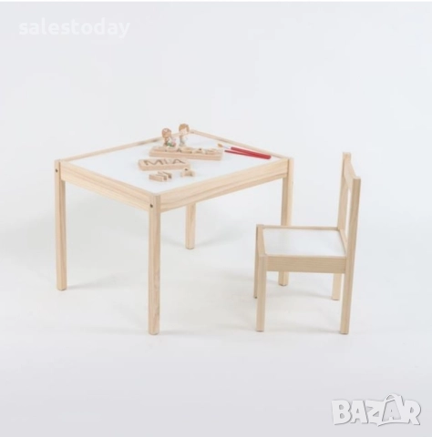 Дървена детска маса, снимка 2 - Други - 36282427