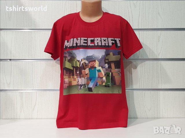 Нова детска тениска с дигитален печат MINECRAFT (Майнкрафт), снимка 3 - Детски тениски и потници - 33538191