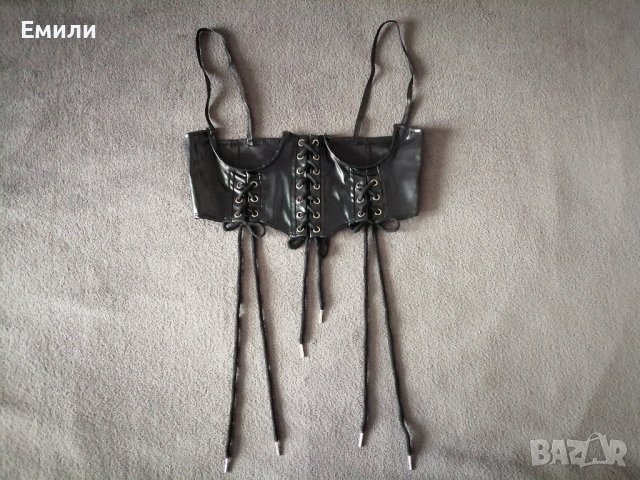 Кожен корсет колан с връзки - S, M , снимка 4 - Колани - 38332846