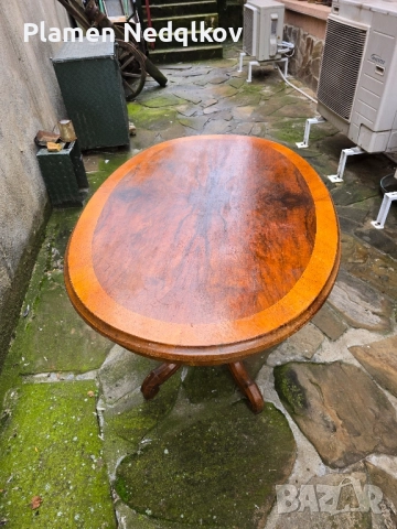 Стара дървена масичка., снимка 4 - Антикварни и старинни предмети - 52097116