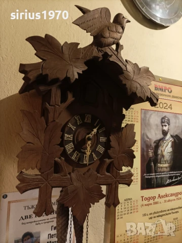 голяма немска кукувица работеща, снимка 2 - Стенни часовници - 50891739