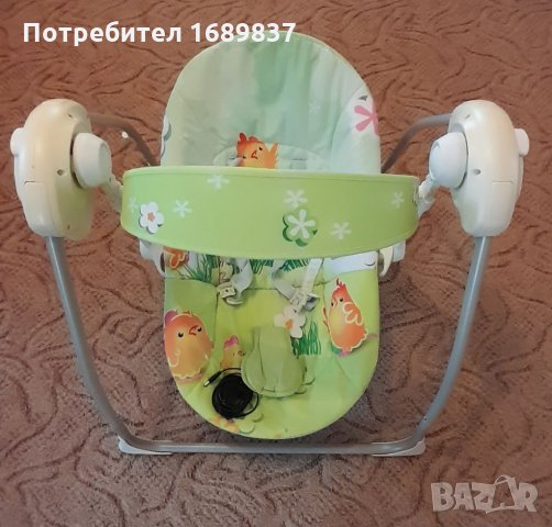 CANGAROO Електрическа люлка PARTY GREEN, снимка 1 - Детски люлки - 34297474