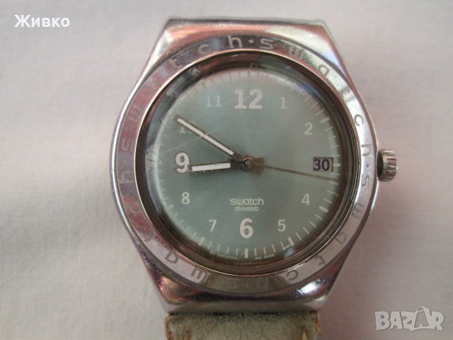 swatch irony stainless steel швейцарски часовник от 2000 година.