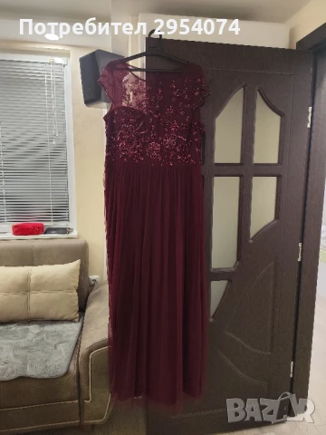 дамска рокля хл в цвят бордо 89лв, снимка 5 - Рокли - 51422724