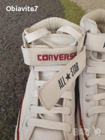 Уникални ретро кожени кецове Converse Унисекс, снимка 3 - Кецове - 51318886