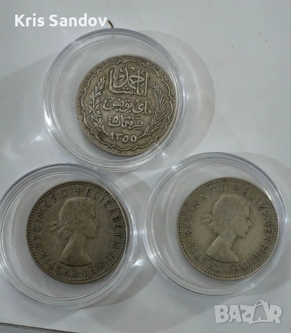 лот от три сребърни монети , снимка 2 - Нумизматика и бонистика - 53447678
