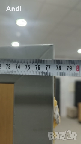 Врата с метална каса брава и дръжки с ключ 3 бр 78/201см дясна, снимка 4 - Дограми - 52715536