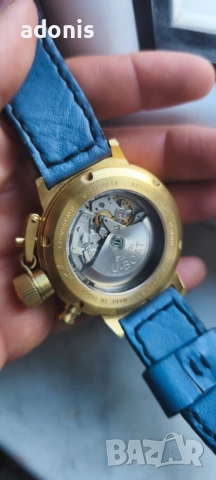 U - boat 7750 chronograph automatic mechanical watch Ю - боат Автомат хронограф механичен часовник, снимка 7 - Други - 52937970