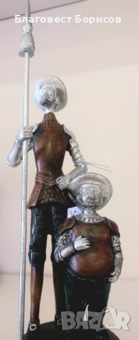 Статуетка Дон Кихот и Санчо Панса фигура 24см, снимка 3 - Статуетки - 39847073